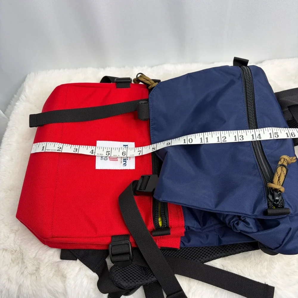 Topo Designs x New Belgium Fat Tire Rover Pack Backpack Red Navy Blue USA